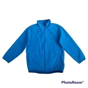 MEC Fleece outdoor zip up jacket,blue stripes,Kids size 6‎ kids